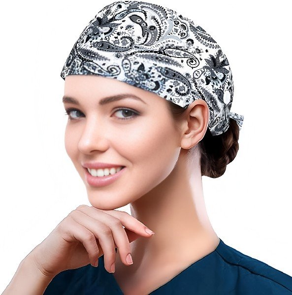 Floral Printed 100% Cotton Scrub Cap | Hospital-Grade for Healthcare Teams
