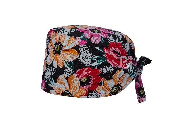 Floral Printed 100% Cotton Scrub Cap | Hospital-Grade for Healthcare Teams
