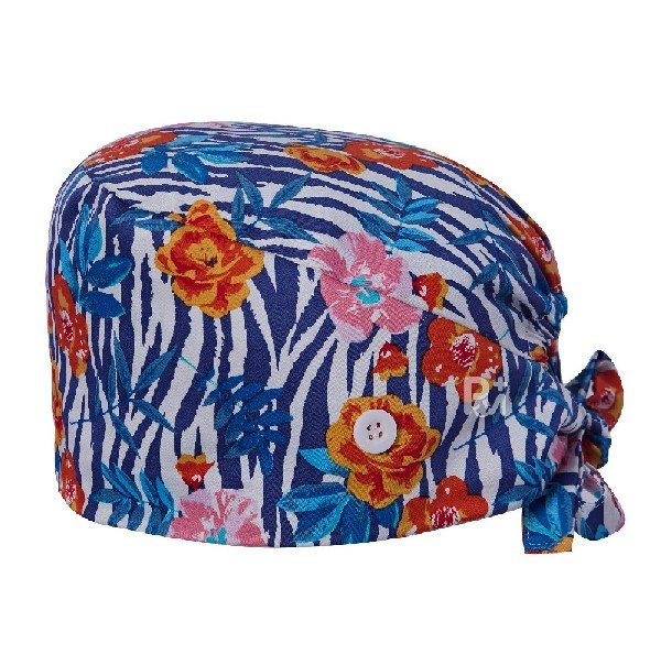 Floral Printed 100% Cotton Scrub Cap | Hospital-Grade for Healthcare Teams