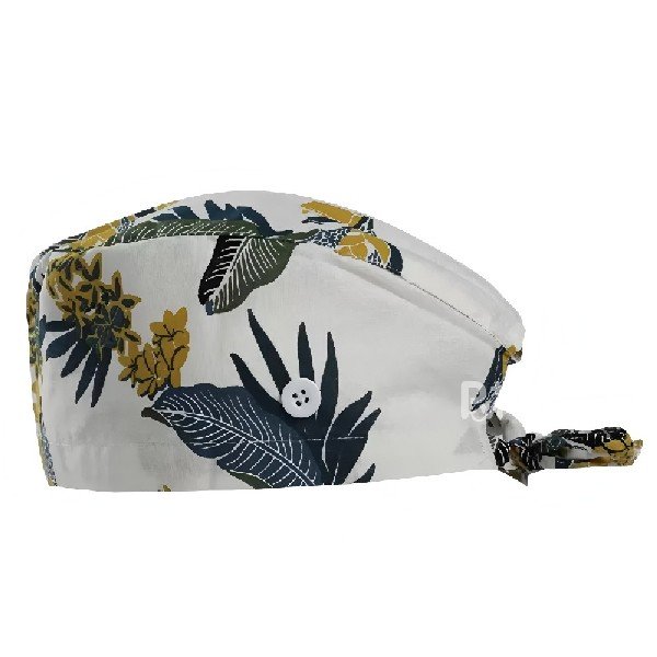 Floral Printed 100% Cotton Scrub Cap | Hospital-Grade for Healthcare Teams