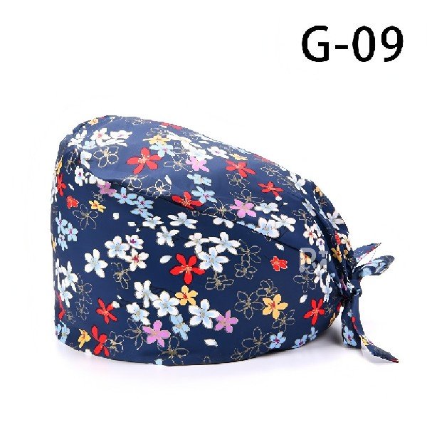 Floral Printed 100% Cotton Scrub Cap | Hospital-Grade for Healthcare Teams