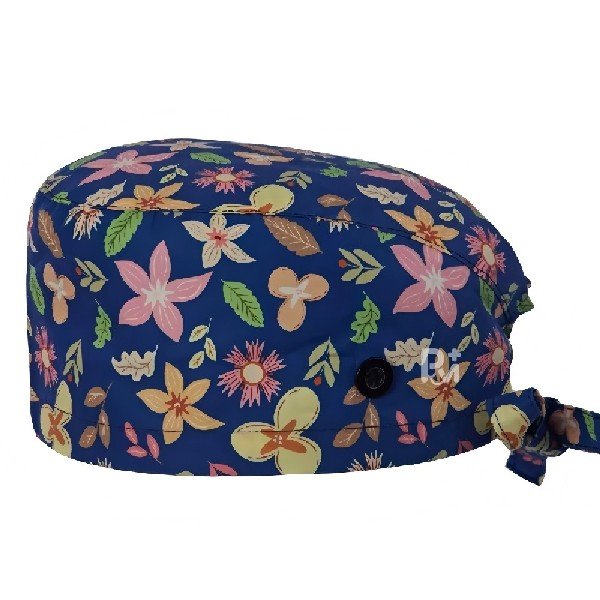 Floral Printed 100% Cotton Scrub Cap | Hospital-Grade for Healthcare Teams