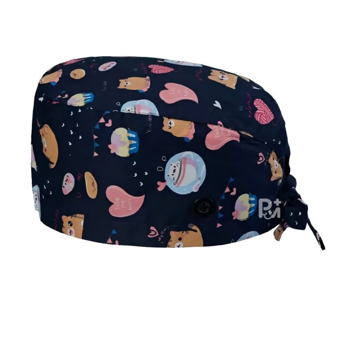 print-tie back-scrub-cap 11 print-tie back-scrub-cap 11