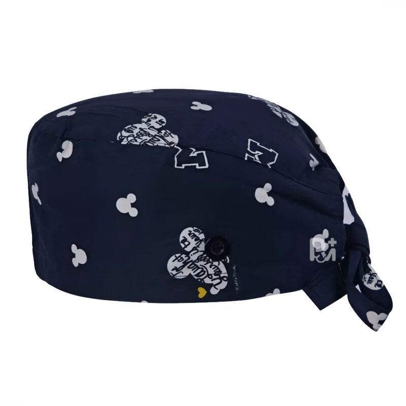 Cartoon Print Tie Back Scrub Cap - Magical Adjustable for Healthcare