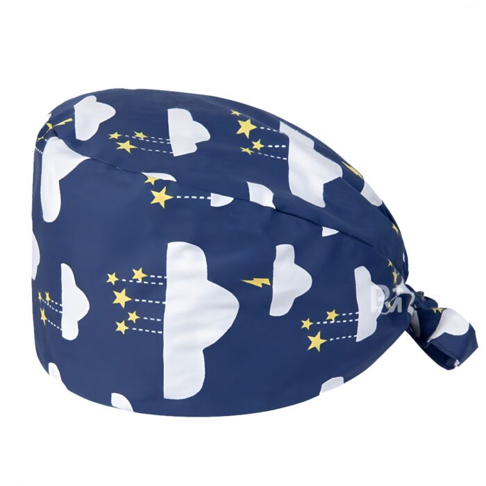 print-tie back-scrub-cap 3