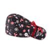 Cat-Patterned Ponytail-Scrub Cap 1