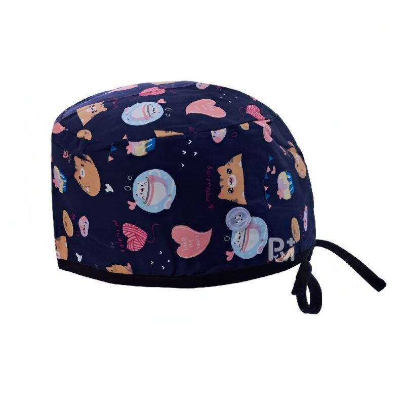 Classic Scrub Caps Cartoon – Feminine Professional Comfort for Healthcare Staff