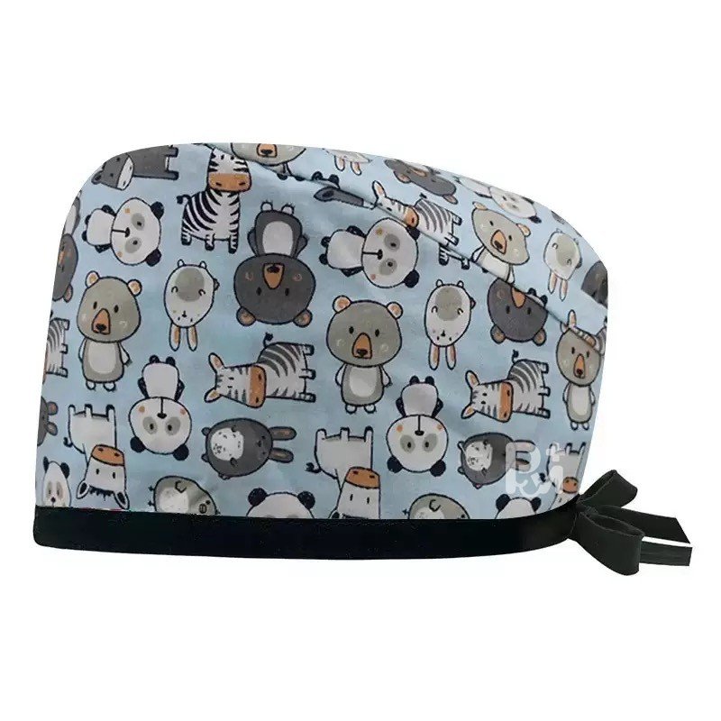 Classic Scrub Caps Cartoon – Feminine Professional Comfort for Healthcare Staff