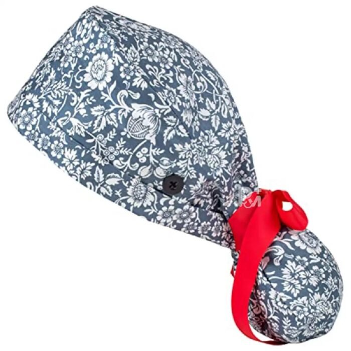 Floral-ponytail cap 2