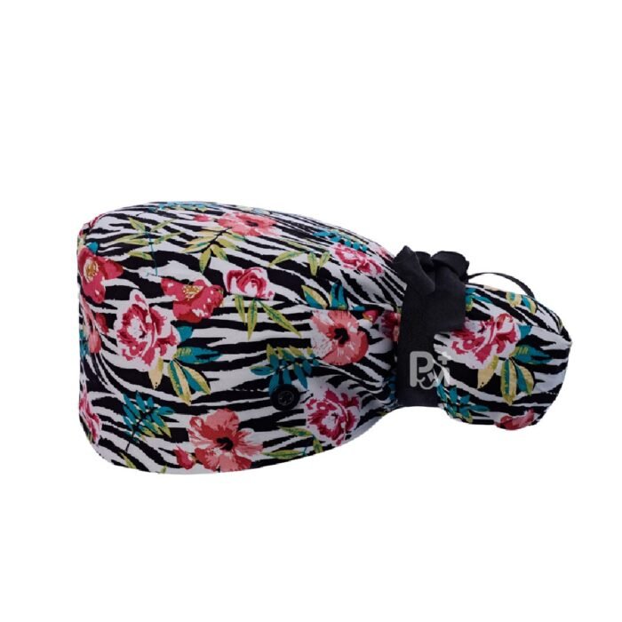 Floral-ponytail cap 21