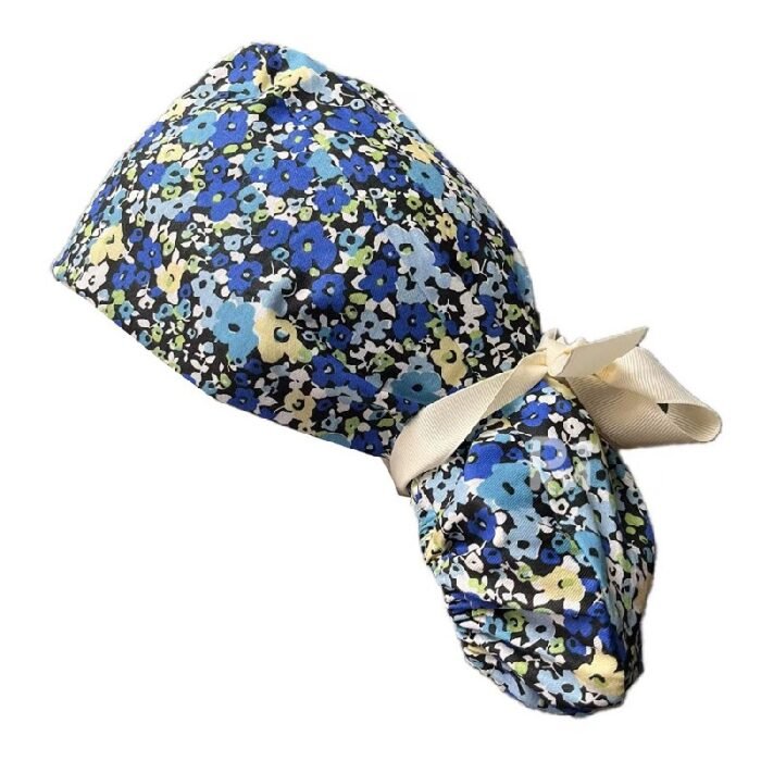 Floral-ponytail cap-s 3