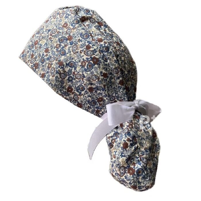 Floral-ponytail cap-s 8