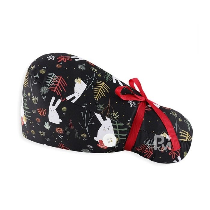 Rabbit-Patterned Ponytail-Cap 1