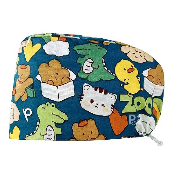 Scrub Caps Gourd Elastic Cartoon – Feminine Professional Comfort for Healthcare Staff