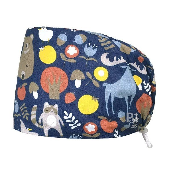 Scrub Caps Gourd Elastic Cartoon – Feminine Professional Comfort for Healthcare Staff