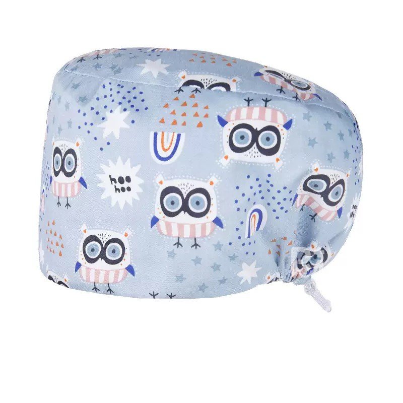 Scrub Caps Gourd Elastic Cartoon – Feminine Professional Comfort for Healthcare Staff