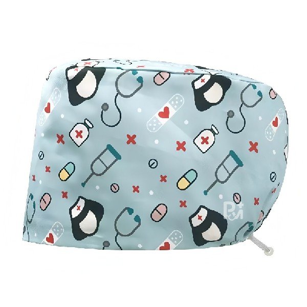 Scrub Caps Gourd Elastic Medical Themed – Feminine Professional Comfort for Healthcare Staff