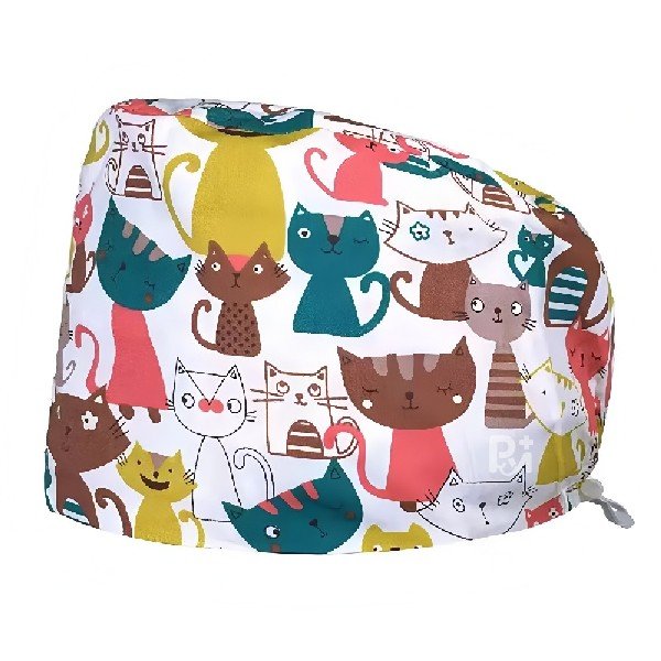 Scrub Caps Gourd Elastic Cartoon – Feminine Professional Comfort for Healthcare Staff