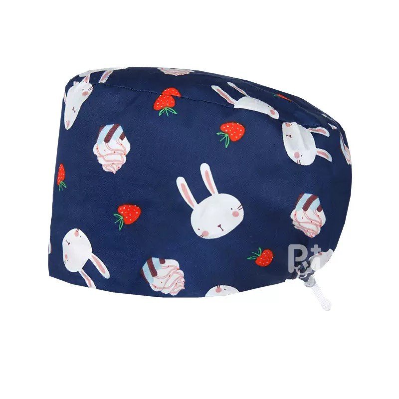 Scrub Caps Gourd Elastic Cartoon – Feminine Professional Comfort for Healthcare Staff