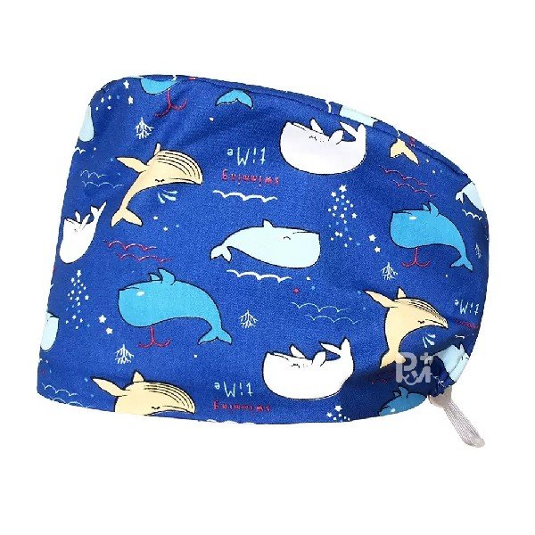 Scrub Caps Gourd Elastic Cartoon – Feminine Professional Comfort for Healthcare Staff