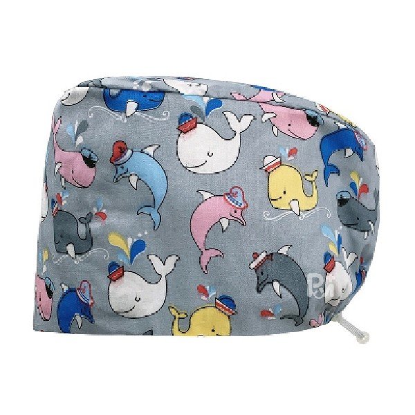 Scrub Caps Gourd Elastic Cartoon – Feminine Professional Comfort for Healthcare Staff