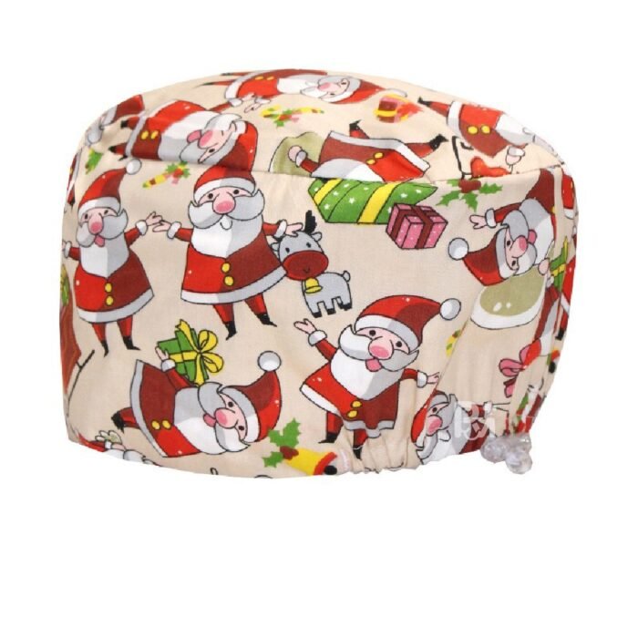 chrismas-scrub-caps-gourd-elastic 1