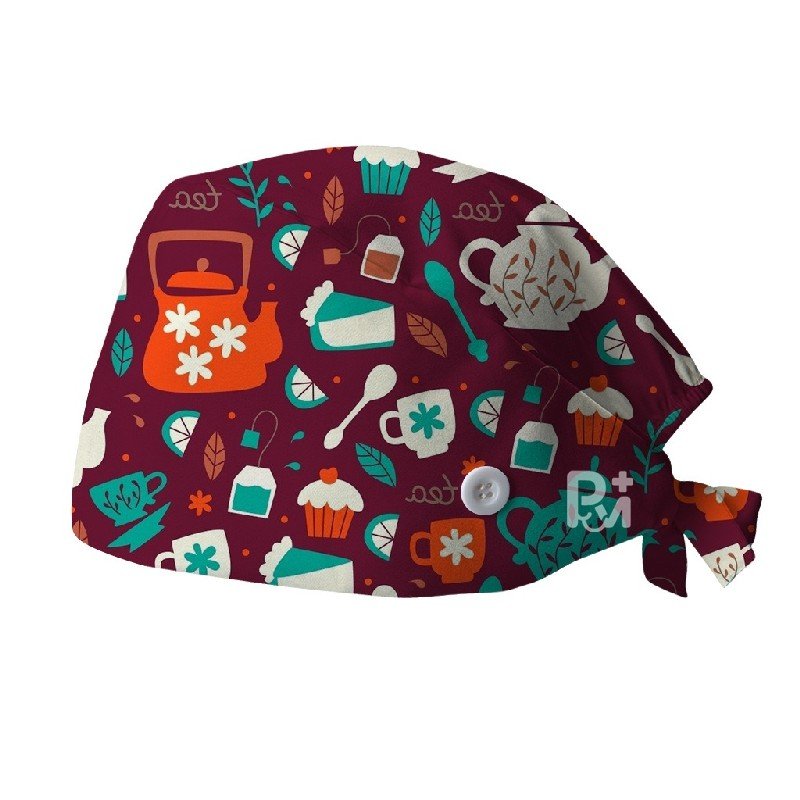 Christmas Printed 100% Cotton Scrub Cap | Hospital-Grade for Healthcare Teams