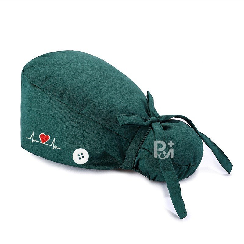 Solid Color Scrub Caps Women Ponytail – Professional Comfort for Healthcare Staff