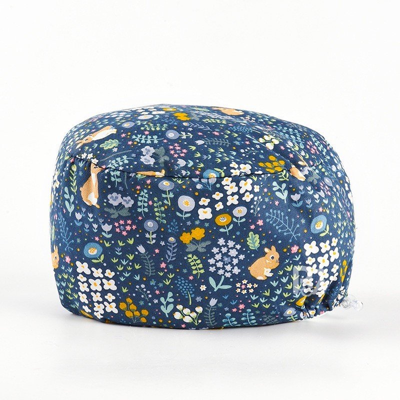 Scrub Caps Gourd Elastic Floral – Feminine Professional Comfort for Healthcare Staff