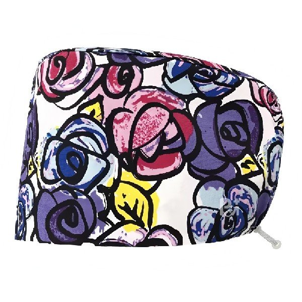 Scrub Caps Gourd Elastic Floral – Feminine Professional Comfort for Healthcare Staff