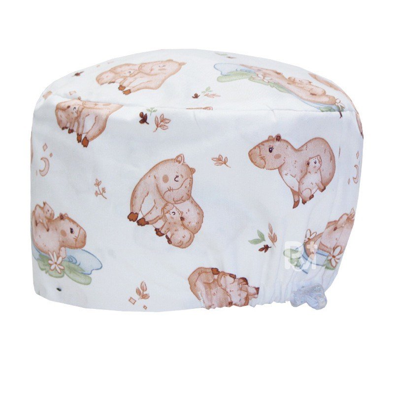 Scrub Caps Gourd Elastic Cartoon – Feminine Professional Comfort for Healthcare Staff