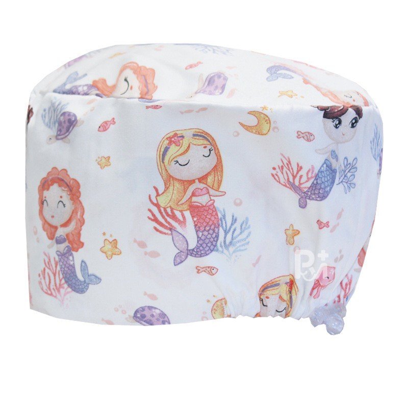 Scrub Caps Gourd Elastic Cartoon – Feminine Professional Comfort for Healthcare Staff