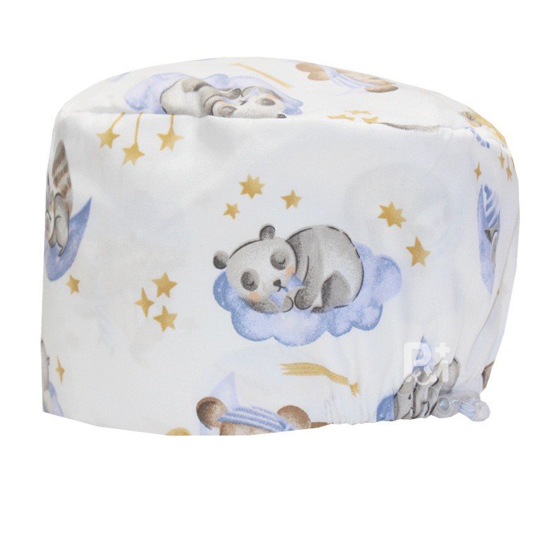 Scrub Caps Gourd Elastic Cartoon – Feminine Professional Comfort for Healthcare Staff