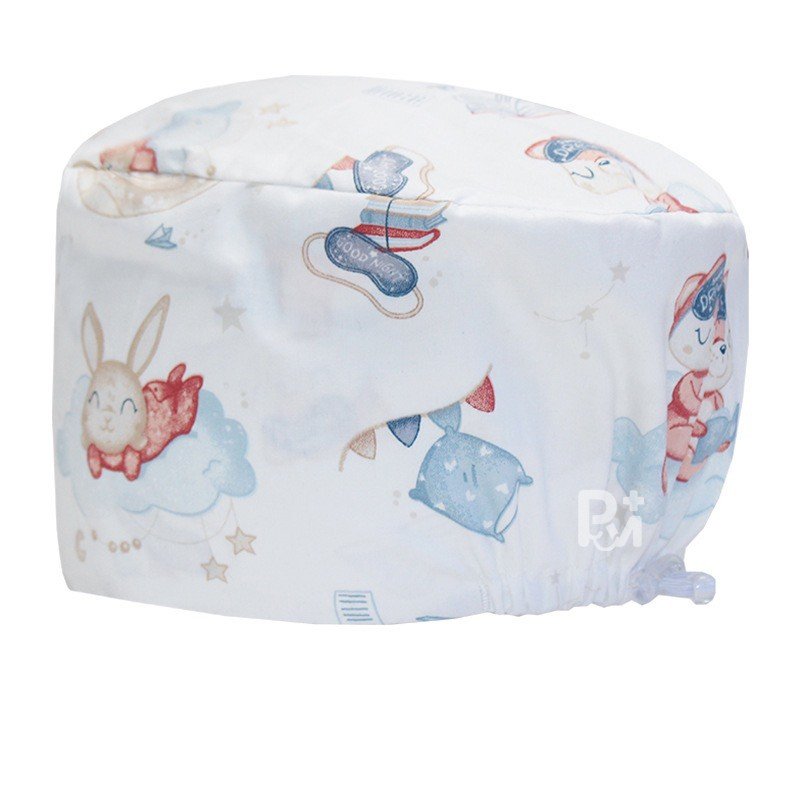 Scrub Caps Gourd Elastic Cartoon – Feminine Professional Comfort for Healthcare Staff