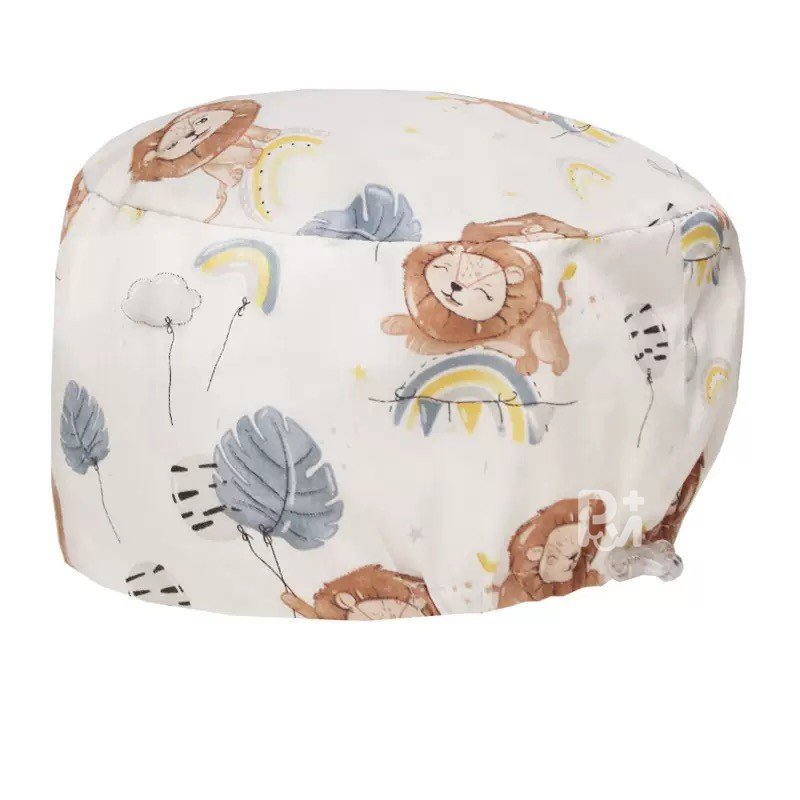 Scrub Caps Gourd Elastic Cartoon – Feminine Professional Comfort for Healthcare Staff