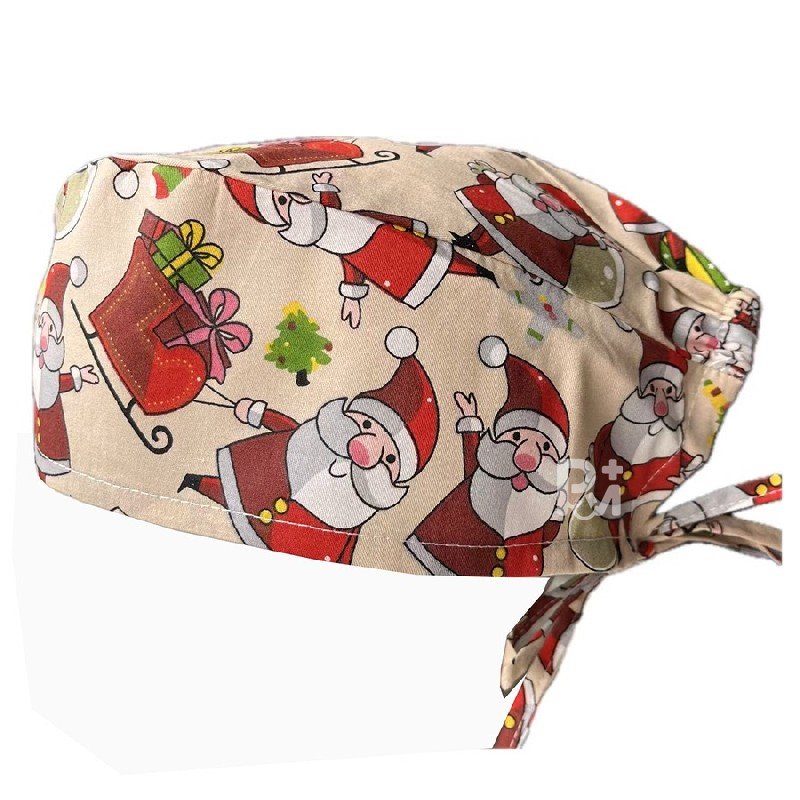 Euro Style Unisex Reusable Scrub Cap Christmas printed – Bulk Wholesale & Customizable